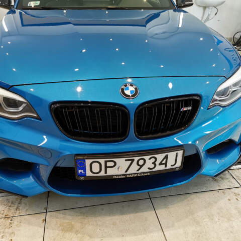 Bmw M2 folia ochronna Aqua Shield PRO na full front, powłoka ochronna lakieru, szyby i felgi