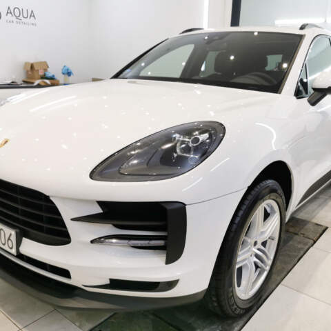 Porsche Macan folia full front, powłoka Grafenowa, szyby, felgi